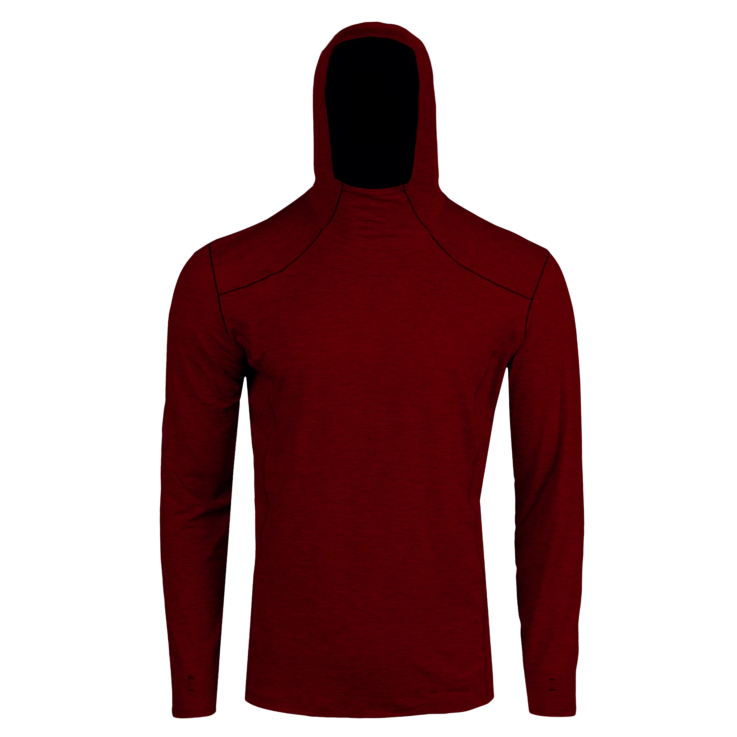 Men's Clima-Tek Hoodie - Burgundy Heather