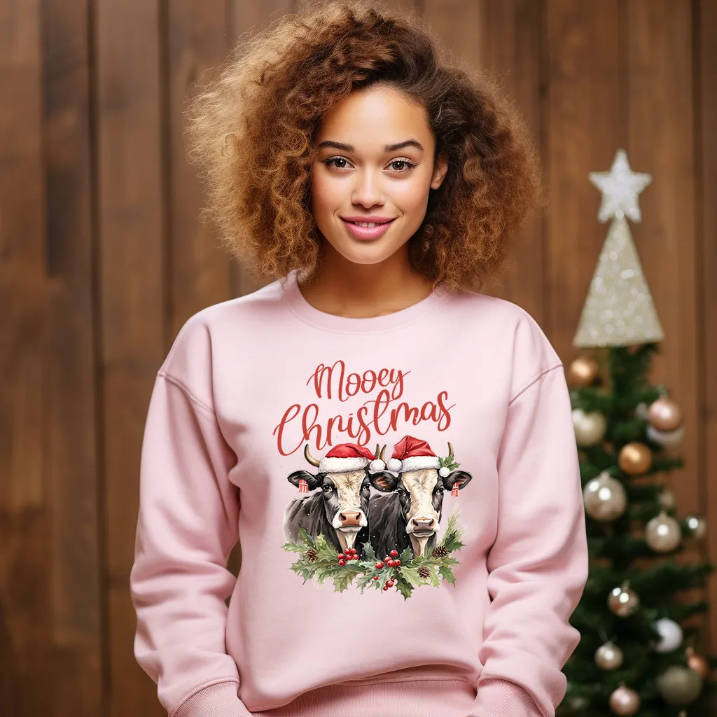 Merry Christmas Crewneck Sweatshirt,  ntage Christmas Farm,Happy Holidays Country Christmas,Holiday,Western Crewneck Sweatshirt