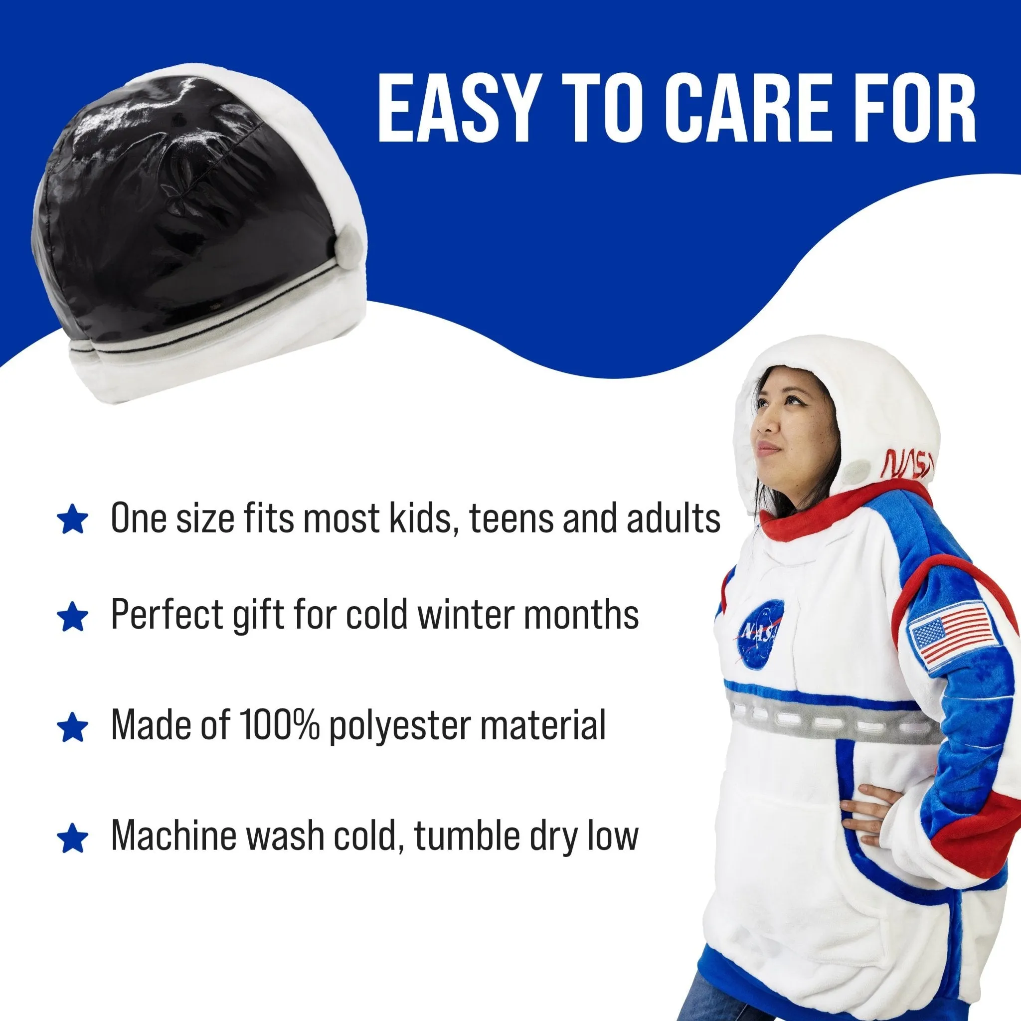 NASA Astronaut Snugible | Blanket Hoodie & Pillow