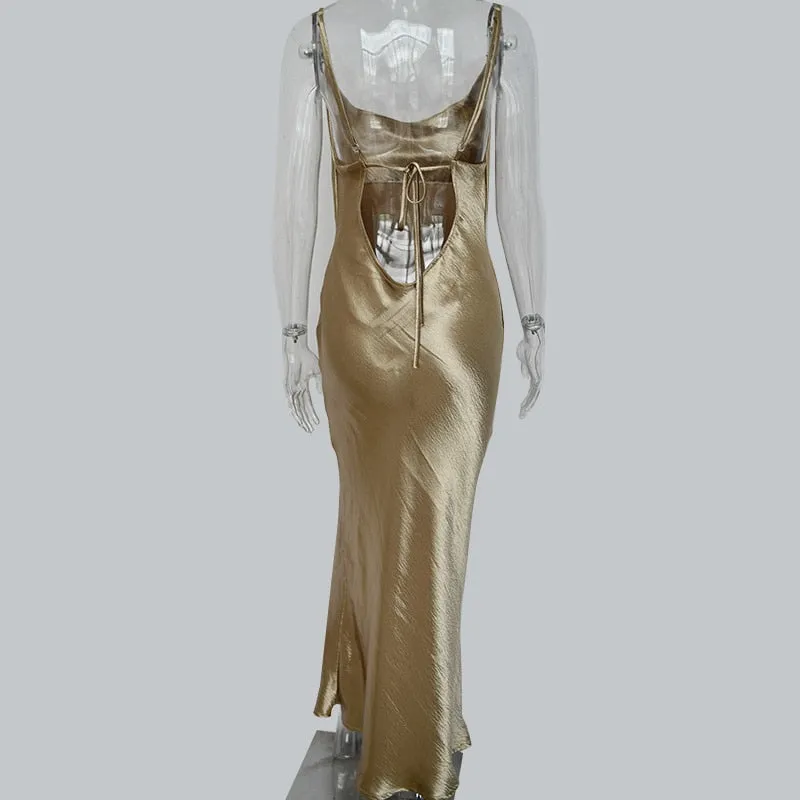 Perfect Opportunity Backless Party Dress