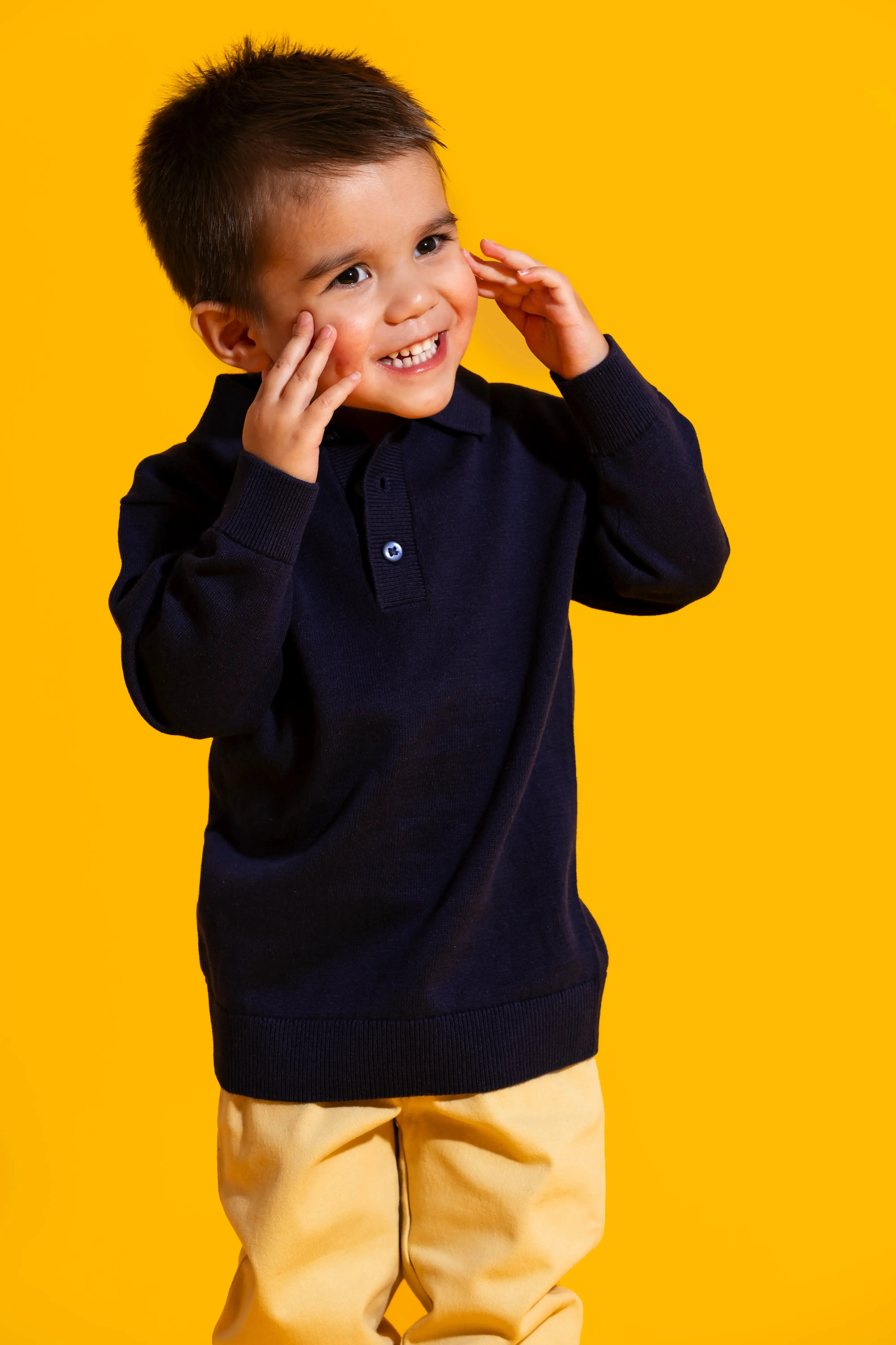 Polo Sweater_Navy