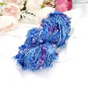 Purple Opal Hand Spun Shagy Art Yarn