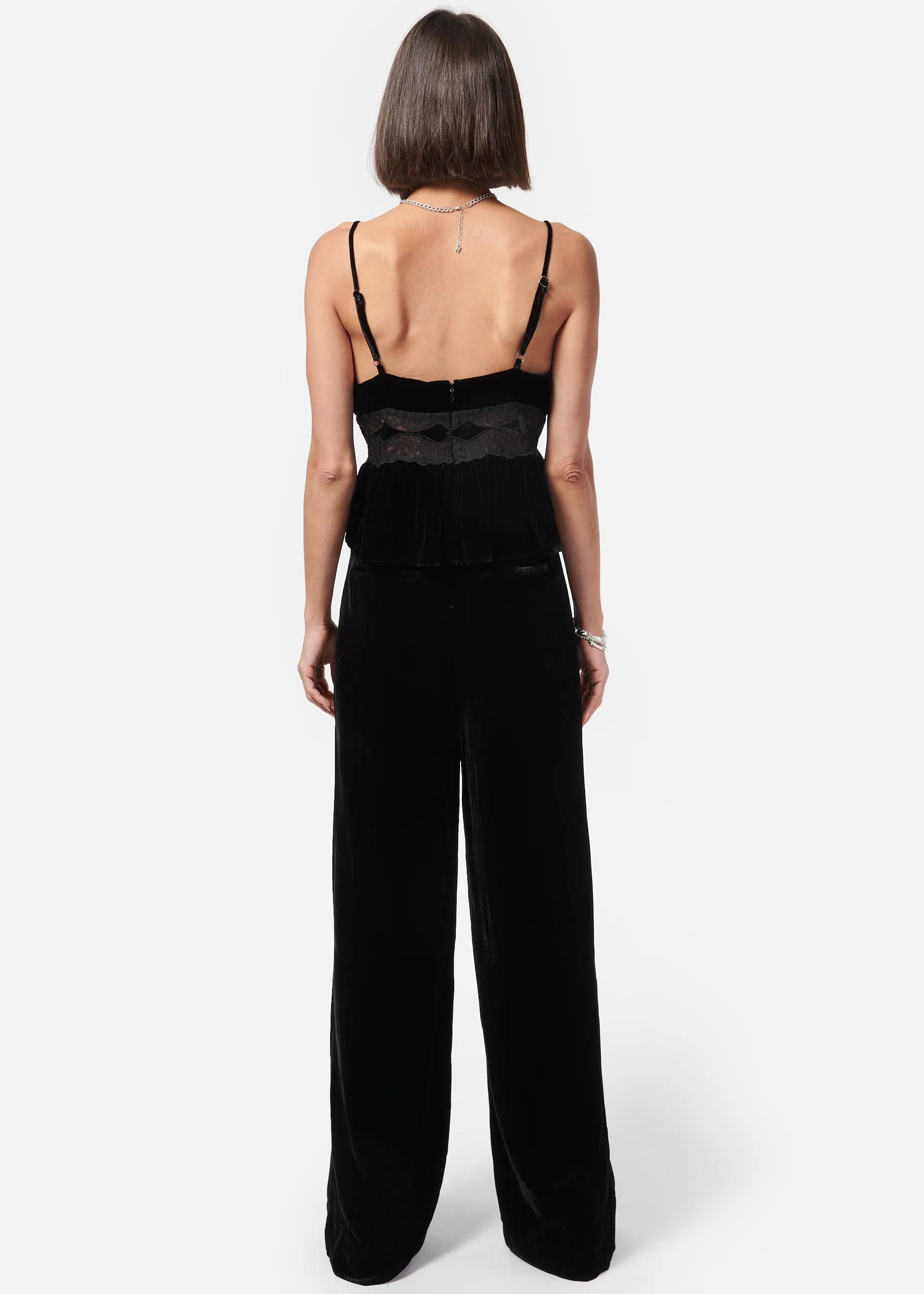 Rylie Velvet Pant Black