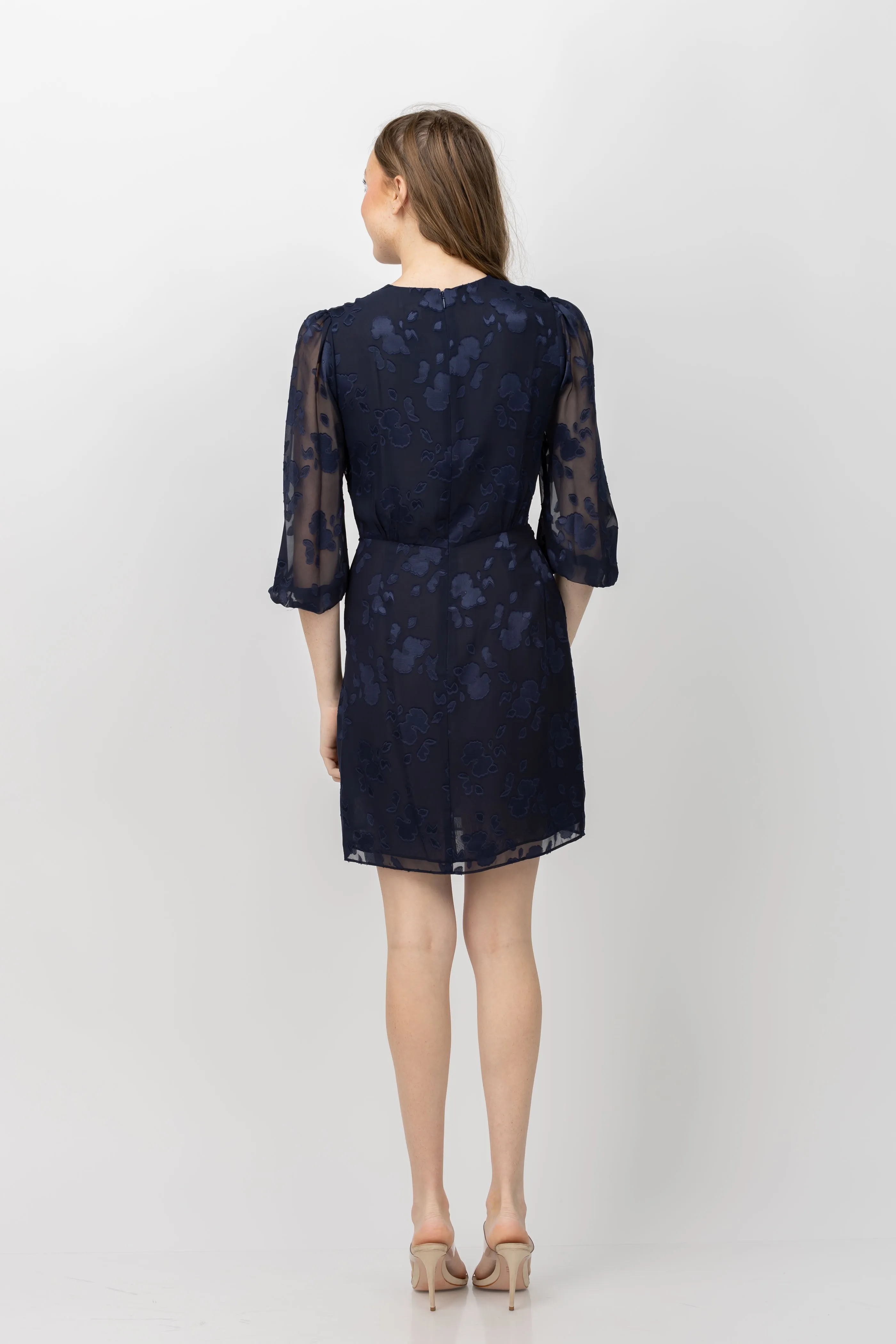 Shoshanna Sunday Dress in Navy