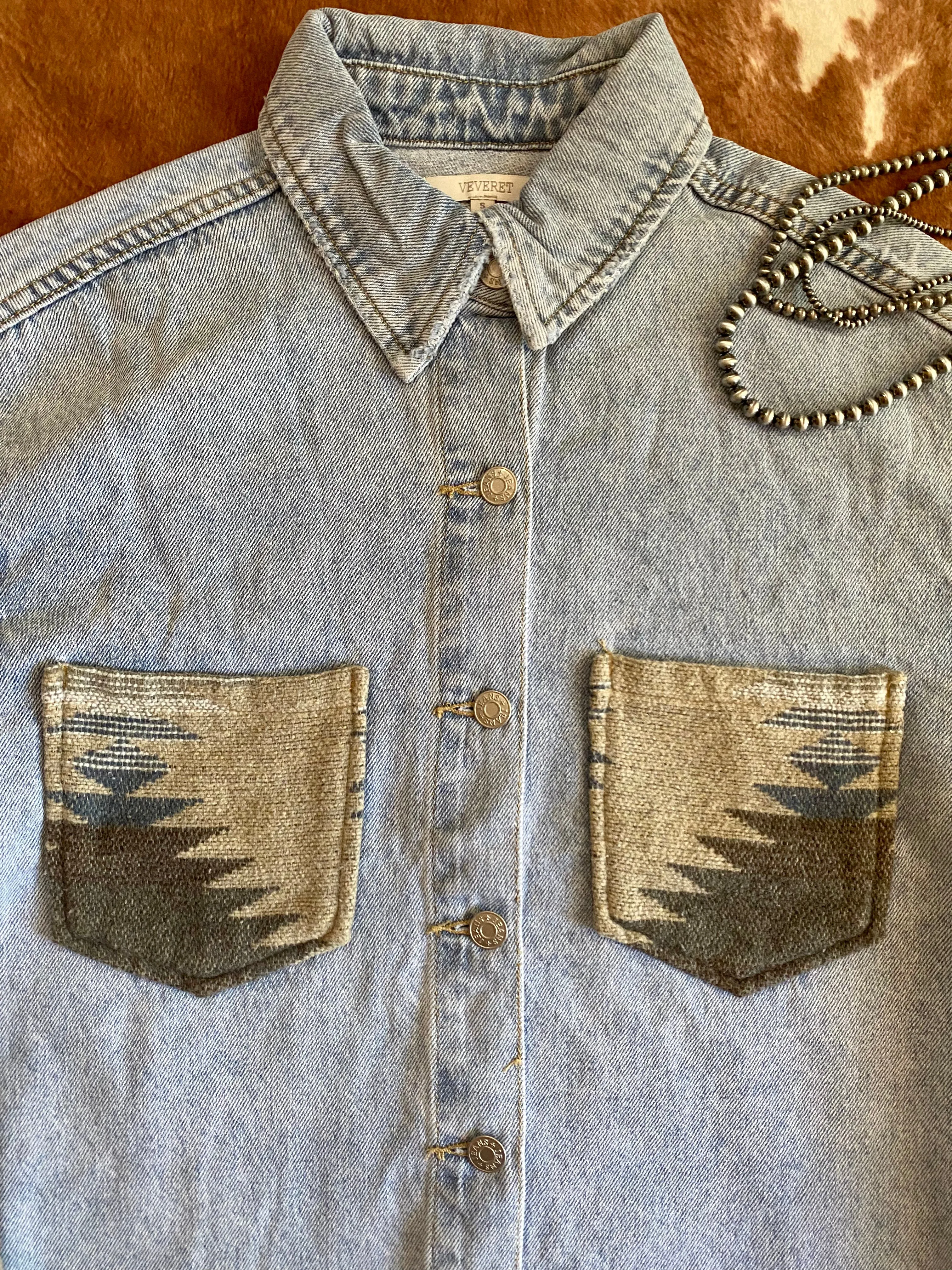 Sleeve Patterned Shacket