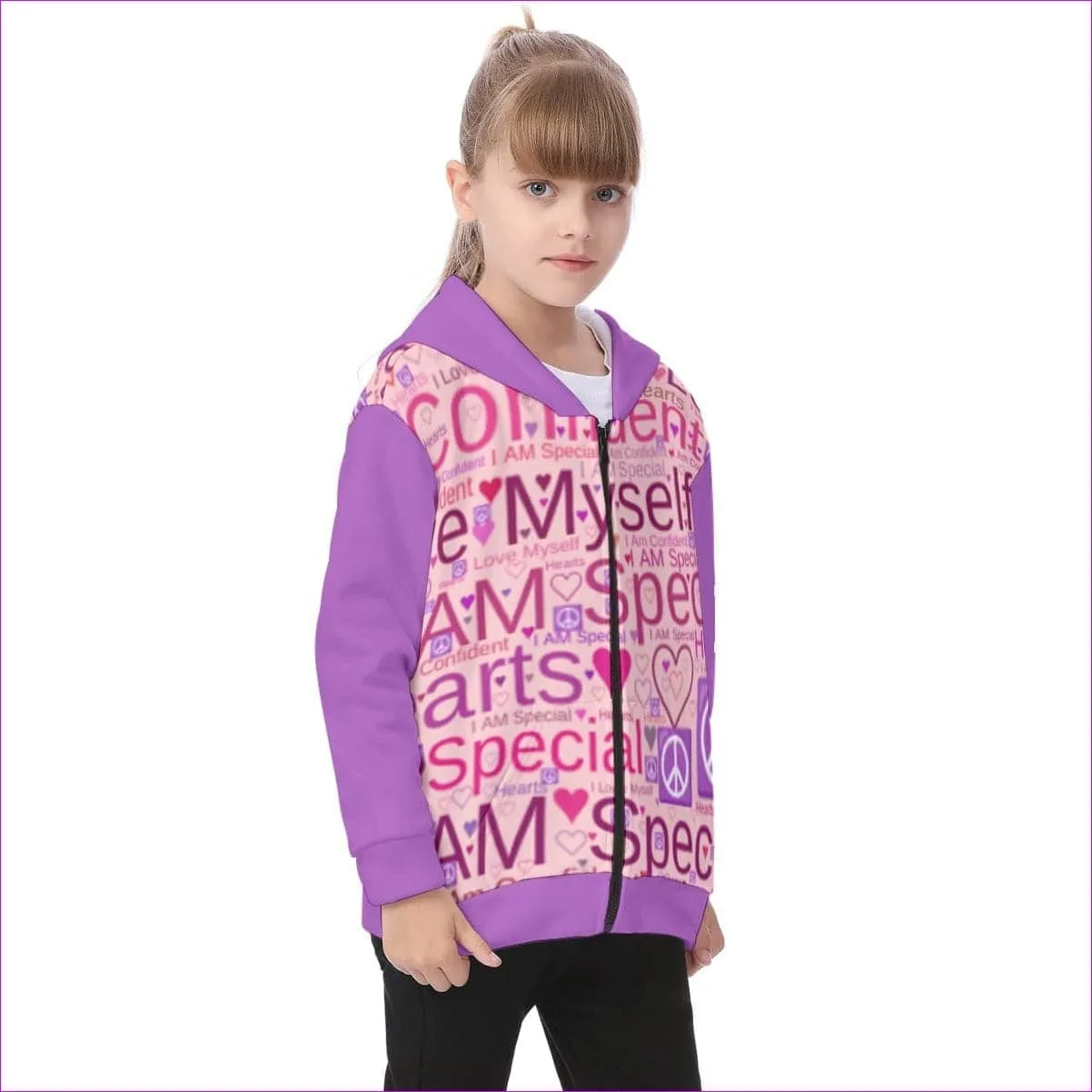 Speak-Over Kids Heavy Fleece Zip Up Hoodie
