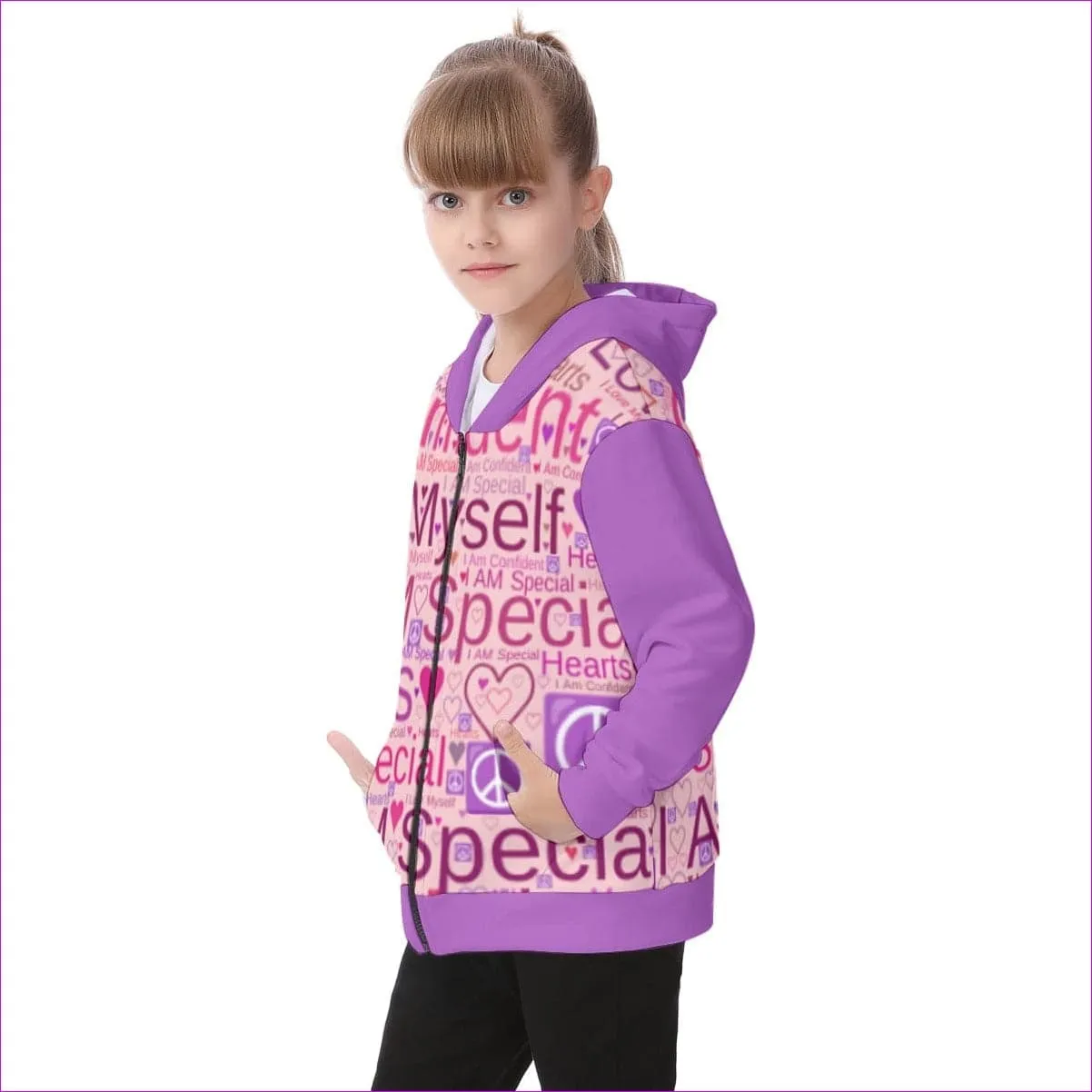 Speak-Over Kids Heavy Fleece Zip Up Hoodie