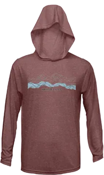 Swirl Mountains Sun Hoodie