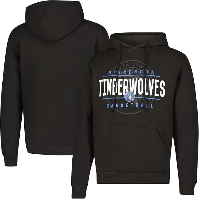 Ultra Game NBA Official Men's Super Soft Get Right Hoodie Sweatshirt, Minnesota Timberwolves, Black|Minnesota Timberwolves
