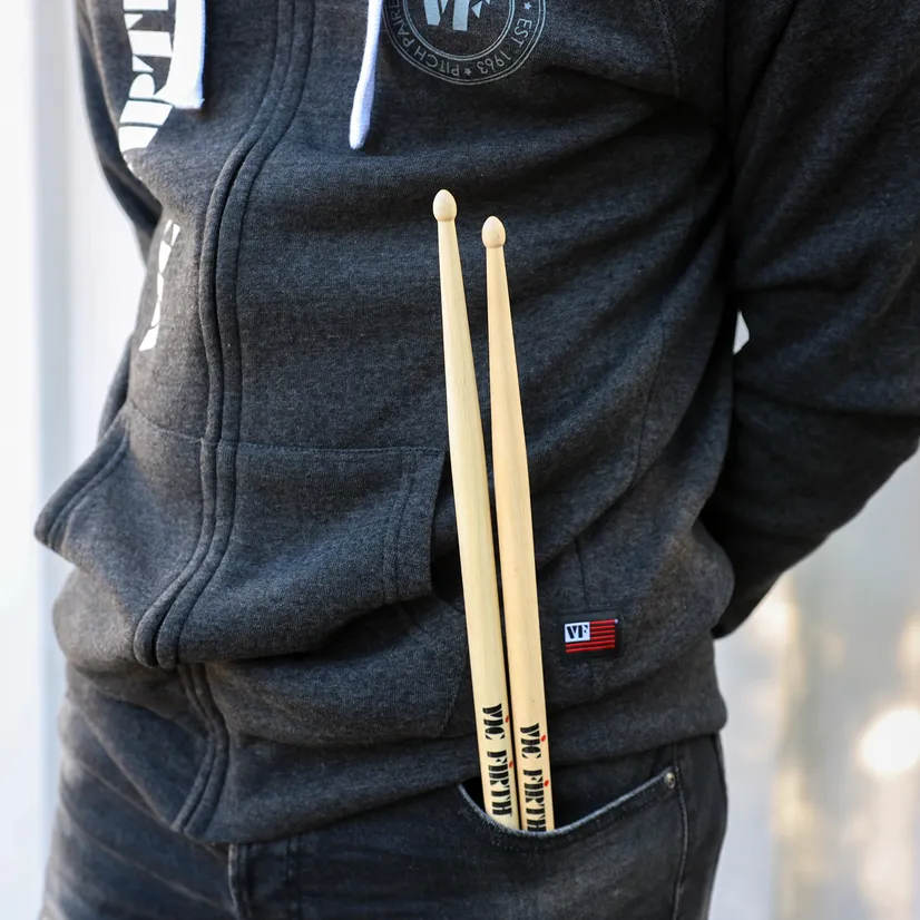 Vic Firth Zip Up Logo Hoodie