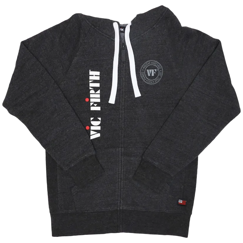Vic Firth Zip Up Logo Hoodie