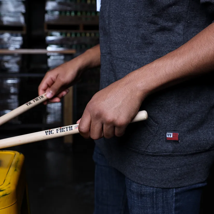 Vic Firth Zip Up Logo Hoodie