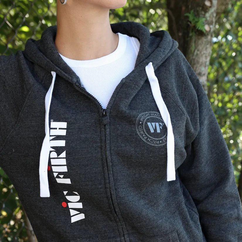 Vic Firth Zip Up Logo Hoodie