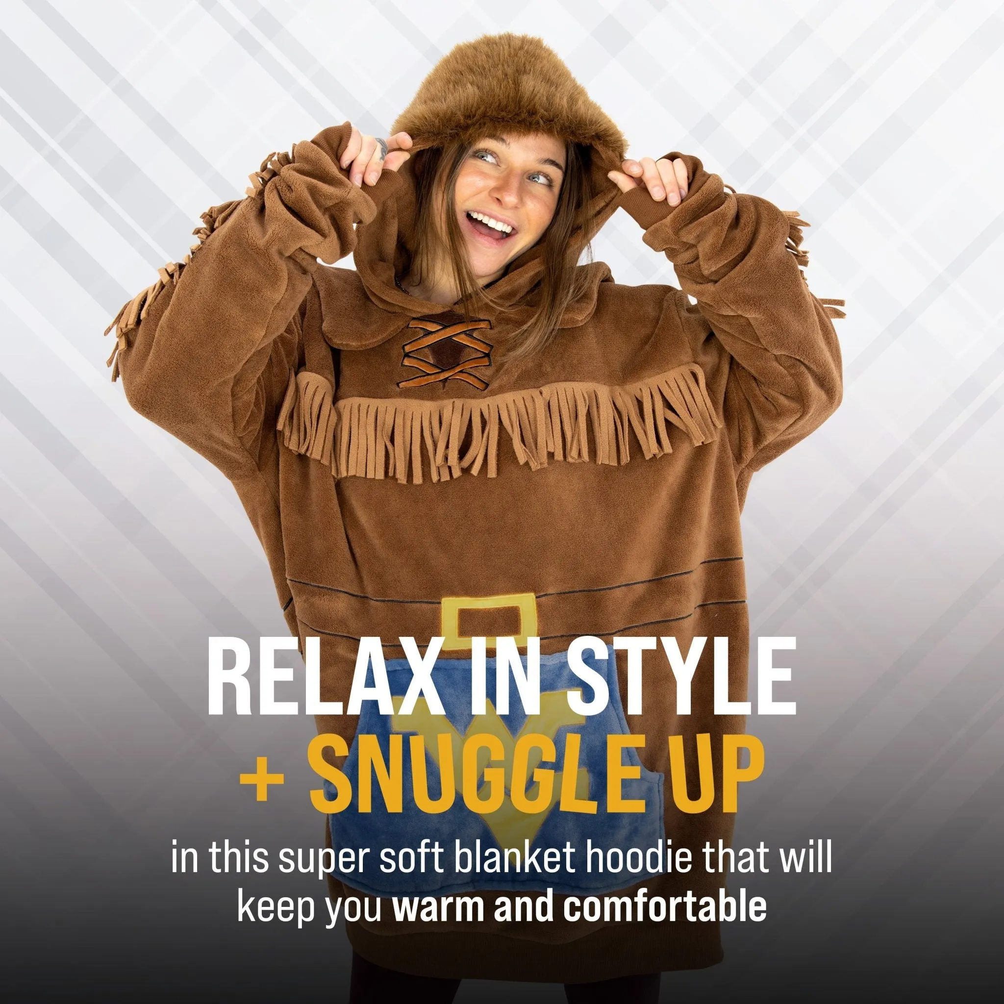 West Virginia University Mountaineer Snugible | Blanket Hoodie & Pillow