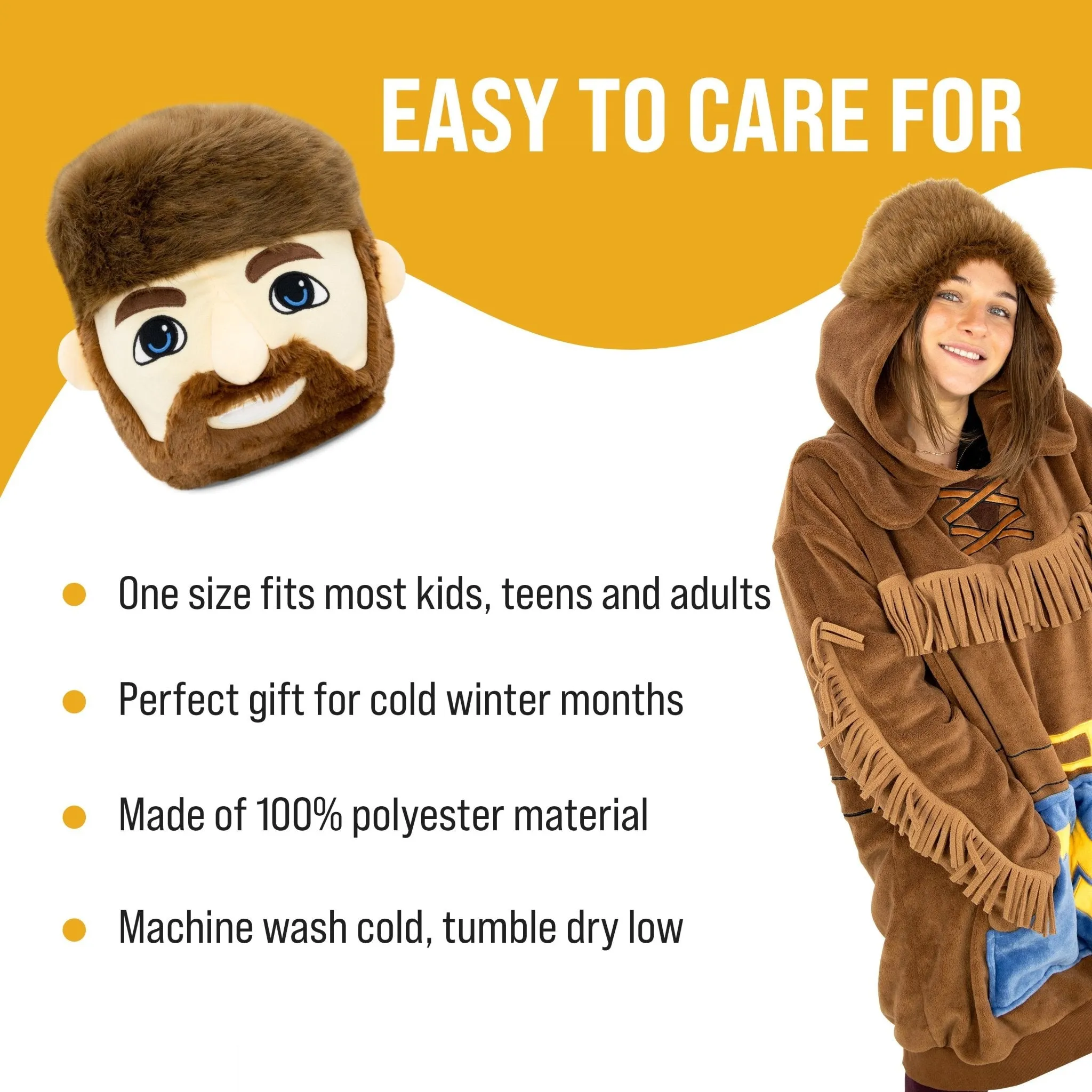 West Virginia University Mountaineer Snugible | Blanket Hoodie & Pillow