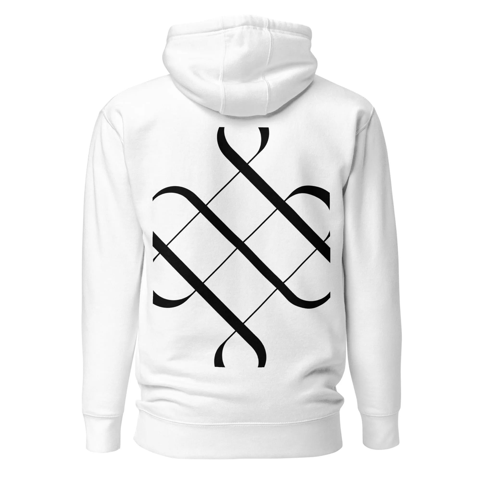 White Leo Unisex Zodiac Poetry Hoodie