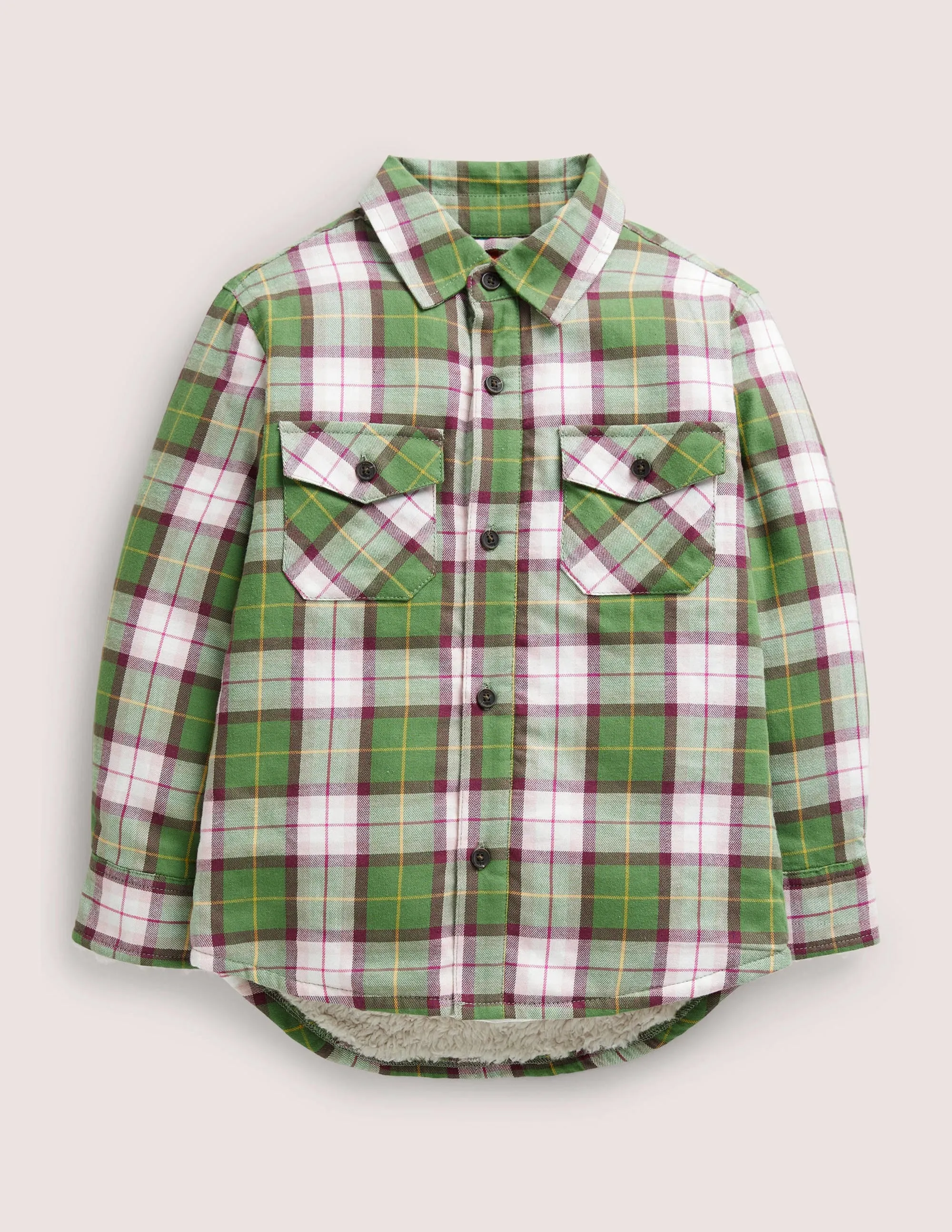 Woven Shacket-Pink Check