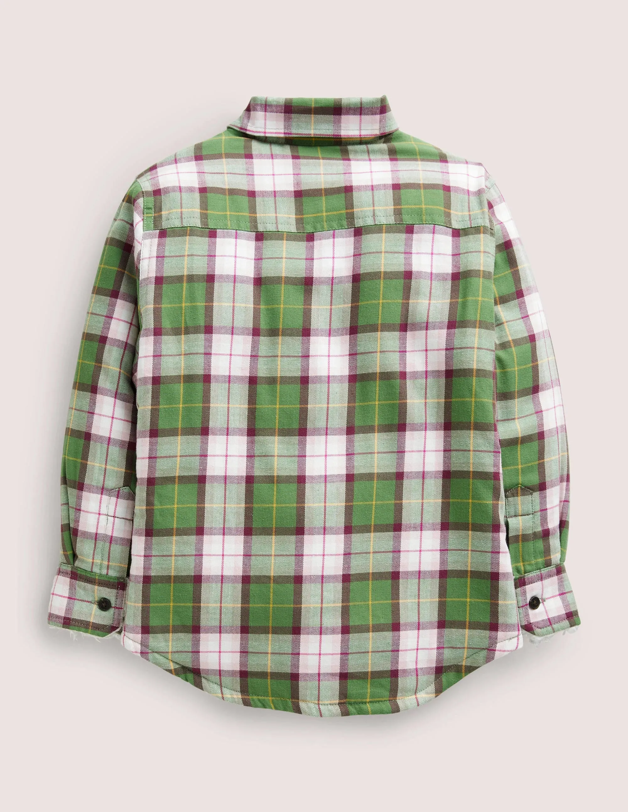 Woven Shacket-Pink Check
