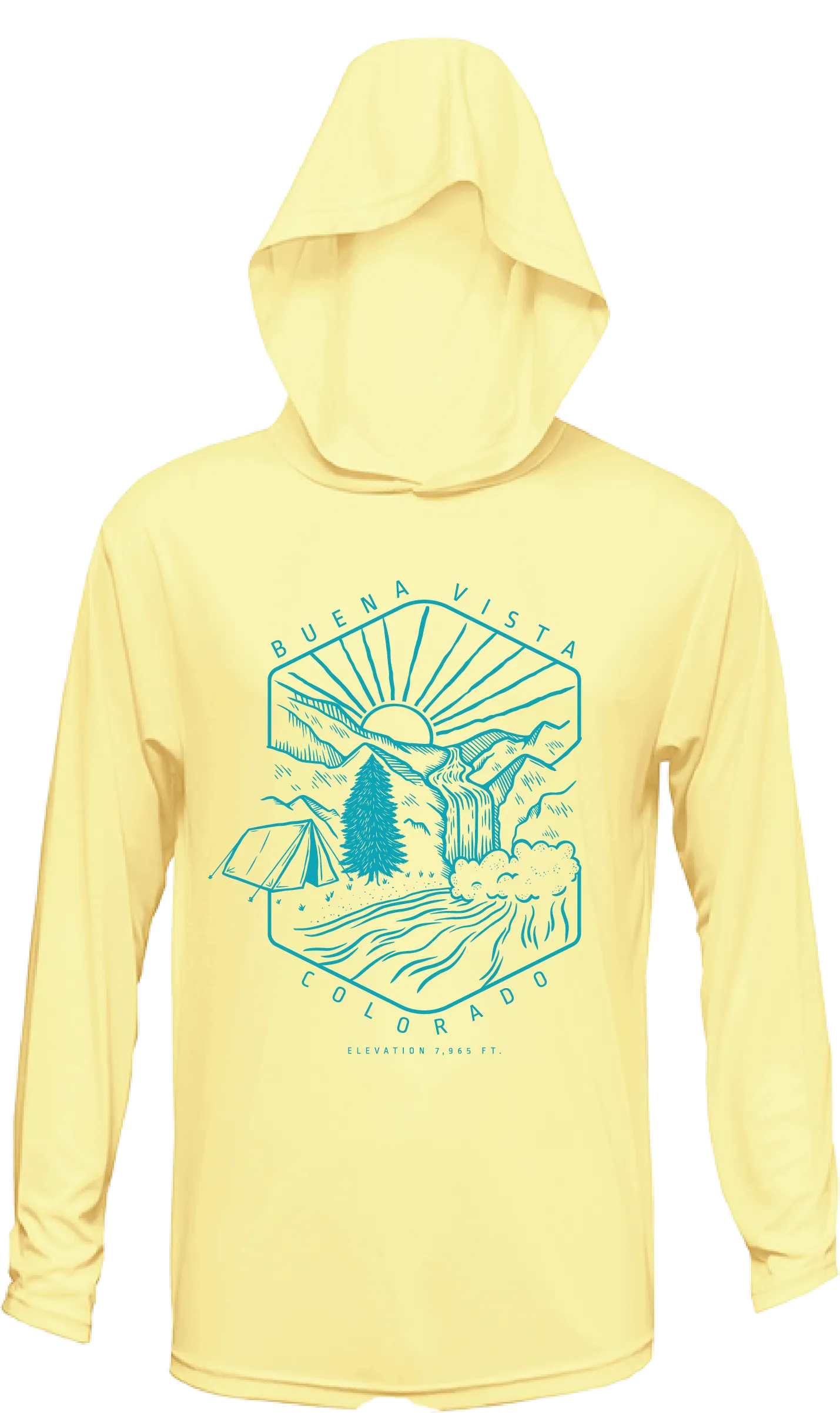 Youth Camp Waterfall Sun Hoodie