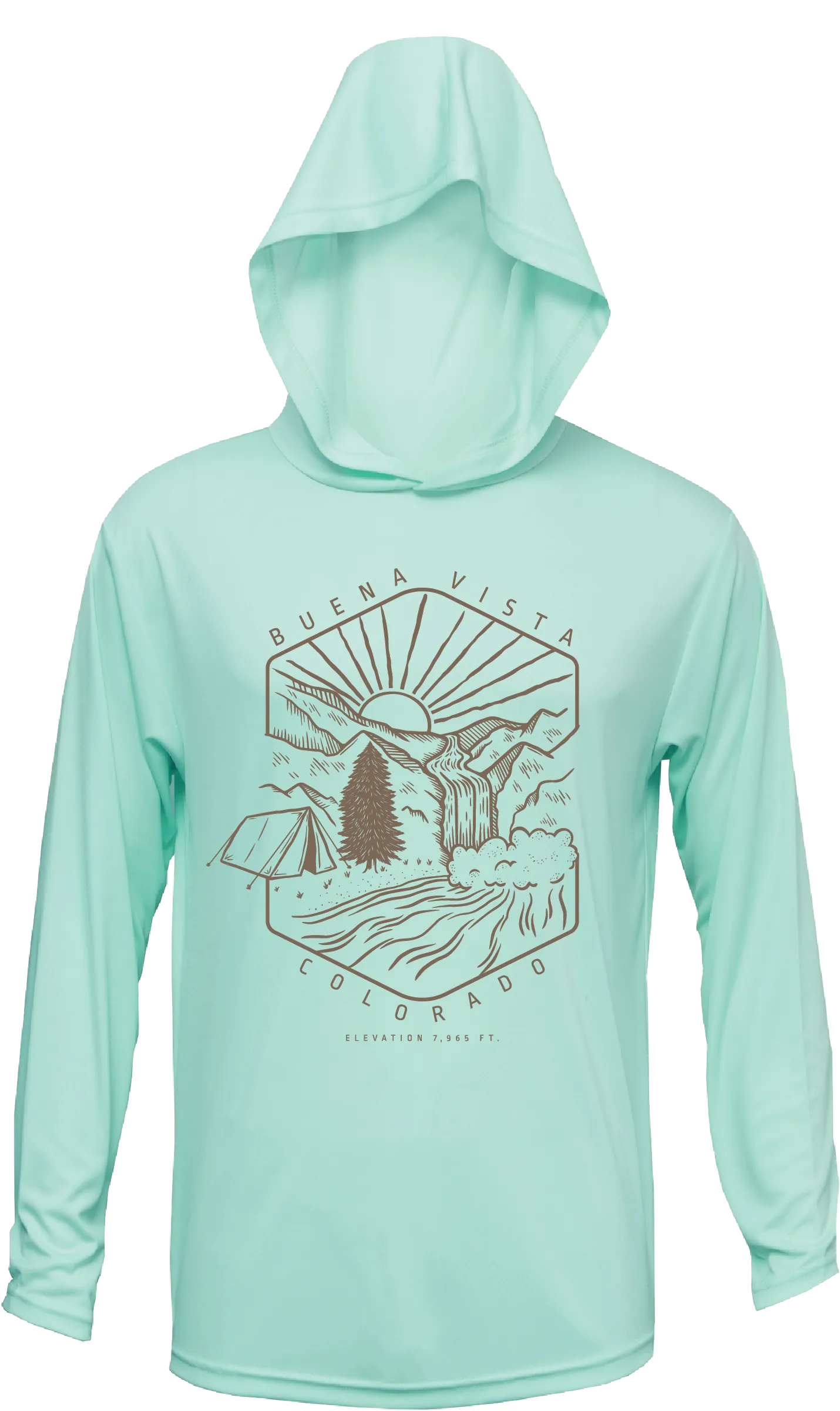 Youth Camp Waterfall Sun Hoodie