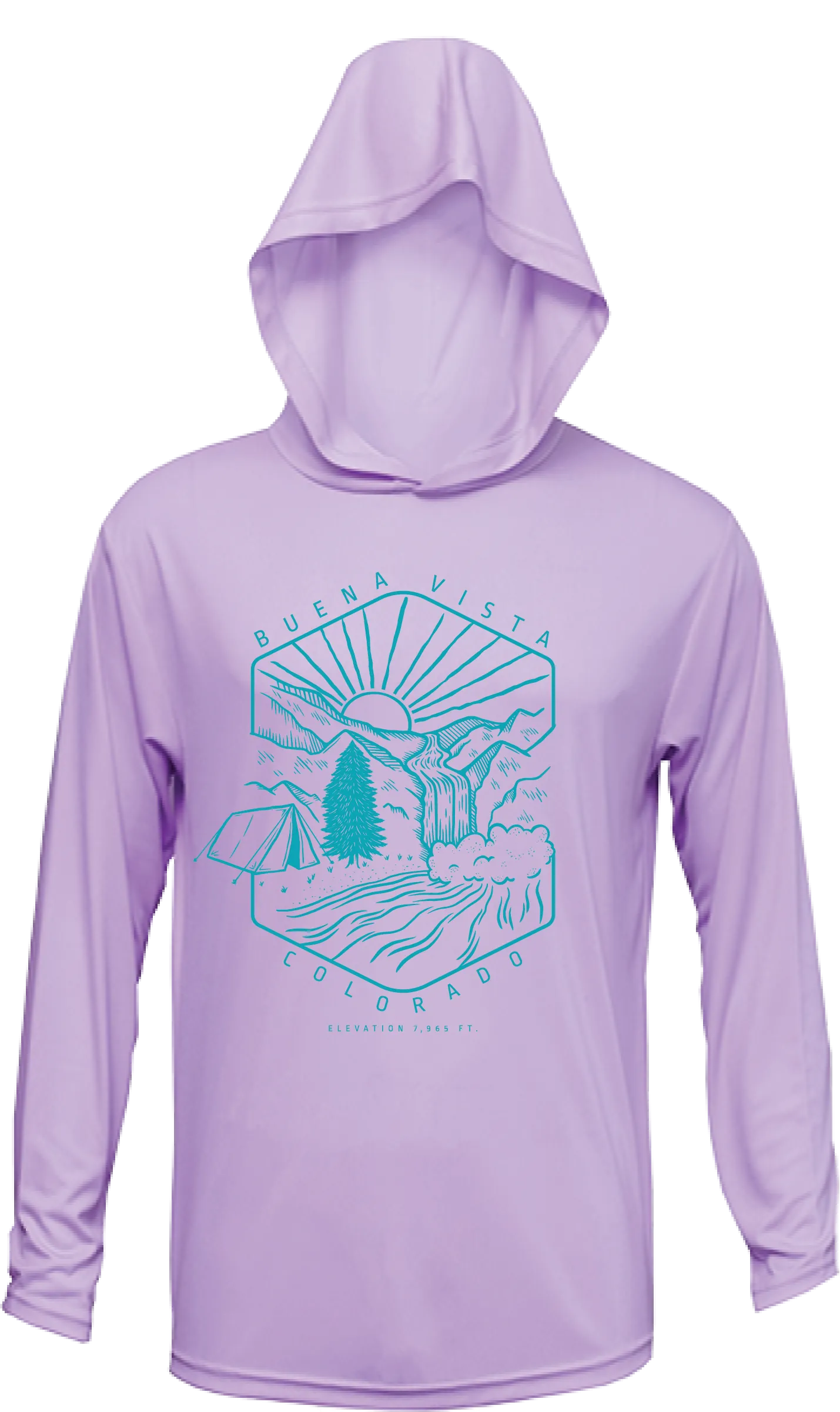 Youth Camp Waterfall Sun Hoodie