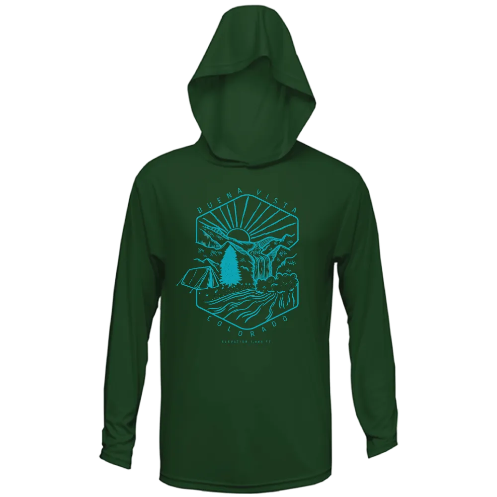 Youth Camp Waterfall Sun Hoodie